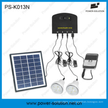 Миниая Домашняя Солнечная система с передвижной Заряжатель с 2 лампами, зарядное устройство мобильного телефона